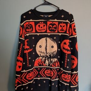 Black and Orange Halloween Sweater